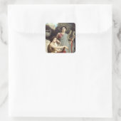 Sticker Carré Muses d'oeuvres d'art et de littérature (Sac)