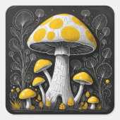 Sticker Carré Mushroom (Devant)