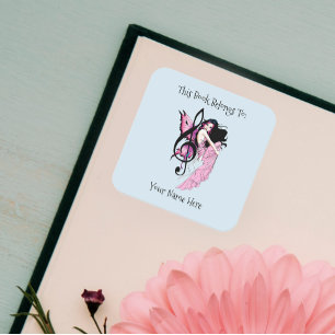 Sticker Carré Music Note Fairy Boplate