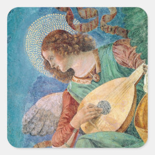 Sticker Carré Musicien d'ange
