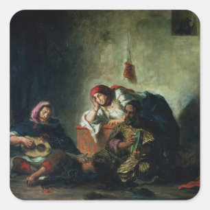 Sticker Carré Musiciens juifs en Mogador, 1847