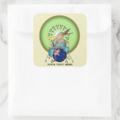 Sticker Carré Musique néo-zélandaise (Sac)