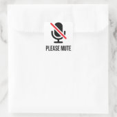 Sticker Carré Mute, tu es sur Mute, SHCM Mute (Sac)