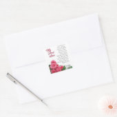 Sticker Carré My First Love Poetry Art De Stanley Mathis (Enveloppe)