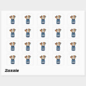 Sticker Carré My Kitchen My Rules, It’s That Simple (Feuille)
