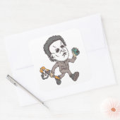 Sticker Carré Myers Joue de la guitare (Enveloppe)