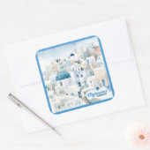 Sticker Carré Mykonos Grèce (Enveloppe)