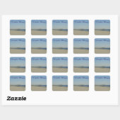 Sticker Carré Myrtle Beach (Feuille)