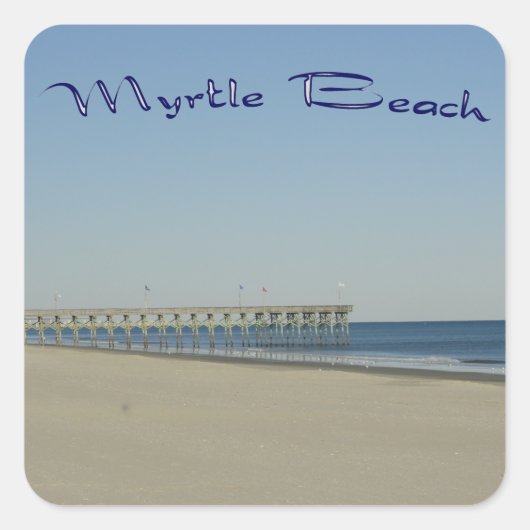 Sticker Carré Myrtle Beach (Devant)