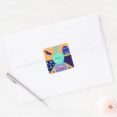 Sticker Carré Mystical Elements with a Thank You Message (Enveloppe)