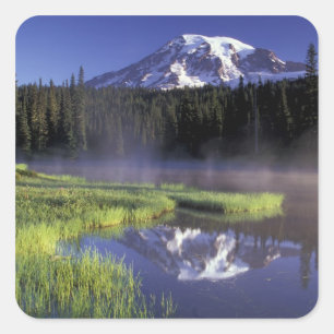 Sticker Carré N.A., États-Unis, Washington, Mt. Rainier National