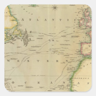 Sticker Carré N Océan Atlantique