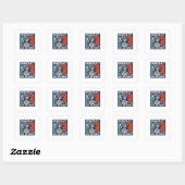 Sticker Carré N'a Pas De Rois (Feuille)
