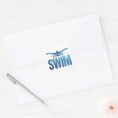 Sticker Carré Nage - Nage Vintage (Enveloppe)