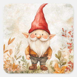 Sticker Carré Nain de jardin