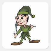 Sticker Carré nain vert (Devant)