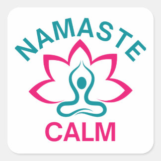 Sticker Carré Namaste Calm