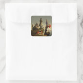 Sticker Carré Napoléon en attente du pont Inconstant (Sac)