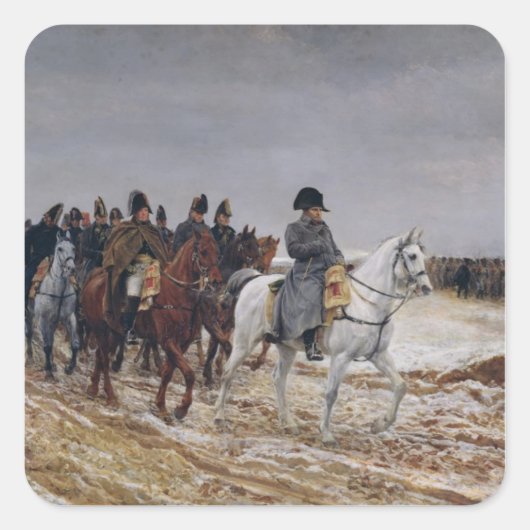 Sticker Carré Napoléon en campagne en 1814, 1864 (Devant)