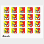 Sticker Carré Napoli (Feuille)