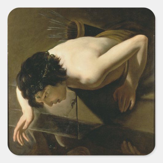 Sticker Carré Narcisse (Devant)