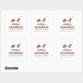 Sticker Carré Nash Bash Nashville Bachelorette Party Week-end (Feuille)