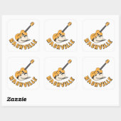 Sticker Carré Nashville (Feuille)
