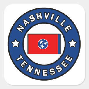 Sticker Carré Nashville Tennessee