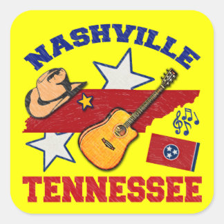 Sticker Carré Nashville, Tennessee