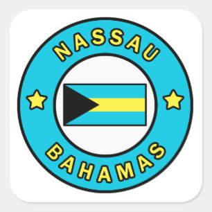 Sticker Carré Nassau Bahamas