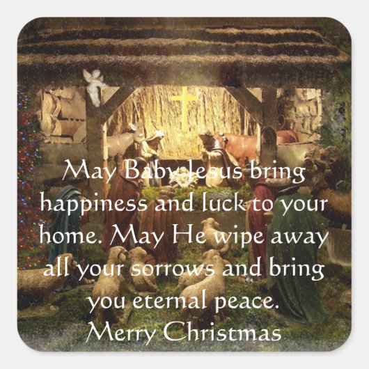 Sticker Carré Nativité (Devant)