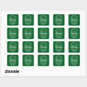 Sticker Carré Nature (Feuille)