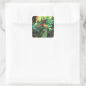 Sticker Carré Nature Déesse Imaginaire afro-américain Art (Sac)