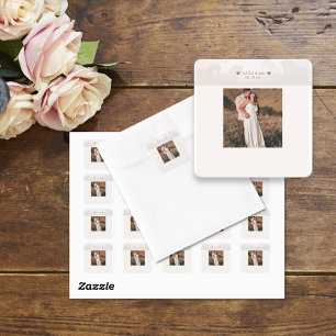 Sticker Carré Nature Hors Mariage Ajouter Photo Custom