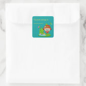 Sticker Carré Nature Lover Frog Faune (Sac)