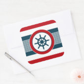Sticker Carré Nautical design (Enveloppe)