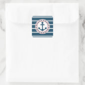 Sticker Carré Nautical design (Sac)