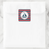 Sticker Carré Nautical design (Sac)