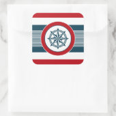 Sticker Carré Nautical design (Sac)