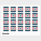 Sticker Carré Nautical design (Feuille)