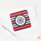 Sticker Carré Nautical design (Enveloppe)