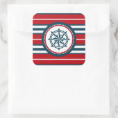 Sticker Carré Nautical design (Sac)