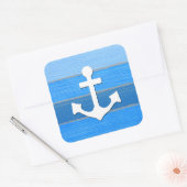 Sticker Carré Nautical themed design (Enveloppe)
