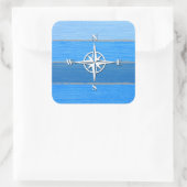 Sticker Carré Nautical themed design (Sac)