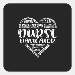 Sticker Carré Navigateur de l'infirmière, appréciation de l'in