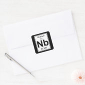 Sticker Carré Nb - Niobium (Enveloppe)