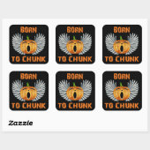 Sticker Carré Né À Chunk (Feuille)