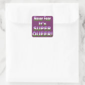 Sticker Carré Ne crains jamais que ce soit une transgenre super  (Sac)
