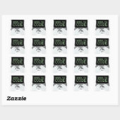 Sticker Carré Né dans le code (Feuille)