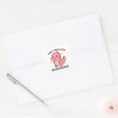 Sticker Carré Ne déconne pas avec Mamasaurus  (Enveloppe)